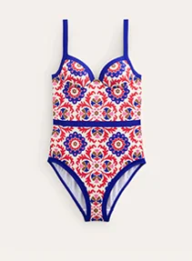 Colour Pop Cup Size Swimsuit - Rubicondo, Mosaic Bloom