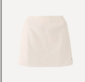 POLAR FLEEVE CROPPED WINTRY MIX SKIRT IN IVORY