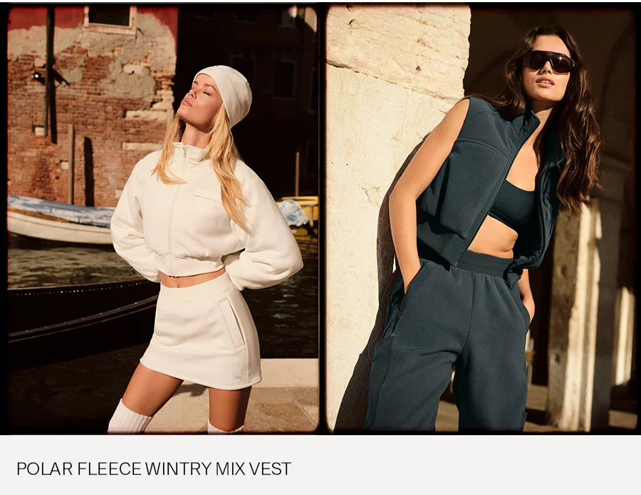 POLAR FLEECE WINTRY MIX VEST