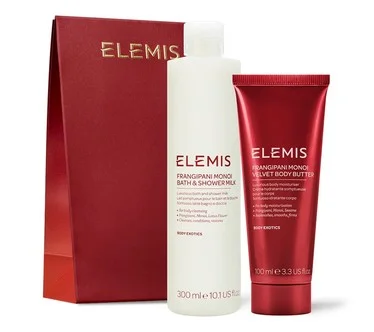 ELEMIS Bath & Shower Milk w/ Velvet Body Butter 2pc Gift Bag Kit