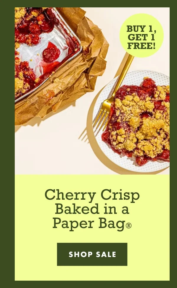 Cherry Crisp Baked in a Paper Bag Cherry Crisp Baked in a Paper Bag