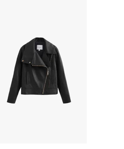 Leather Moto Jacket Black