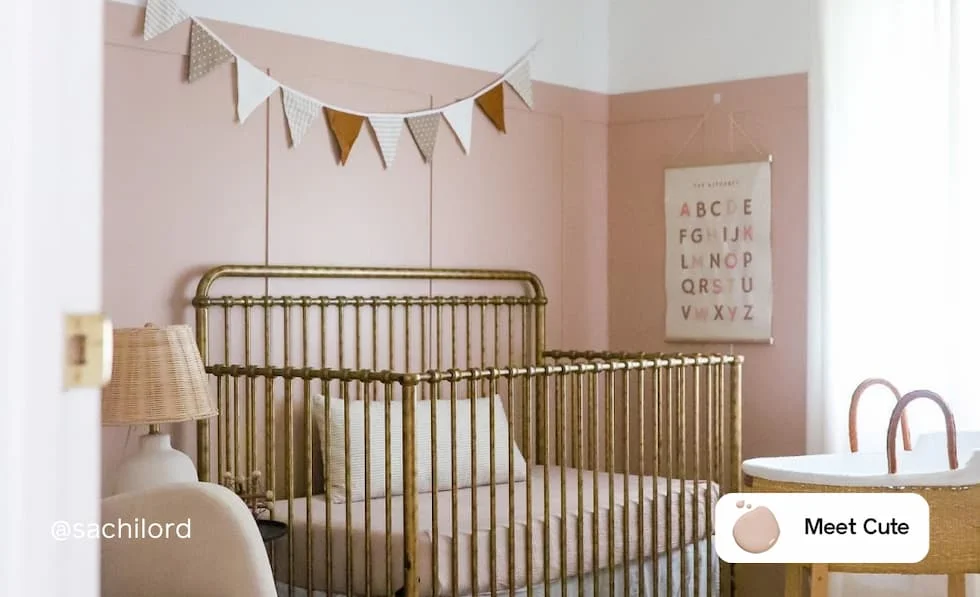 Nursery painted in Meet Cute