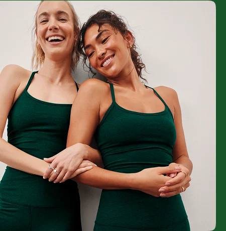 Spacedye Slim Racerback Cropped Tank in Dark Spruce Heather