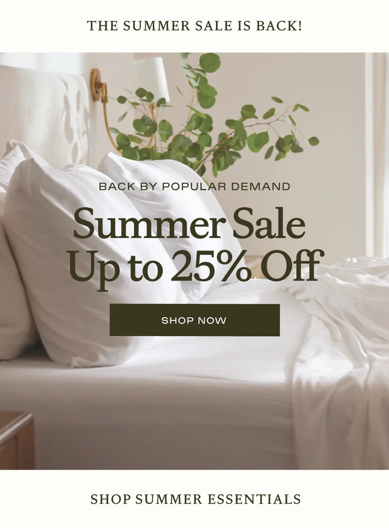 Shop Summer Sale Up To 25% Off