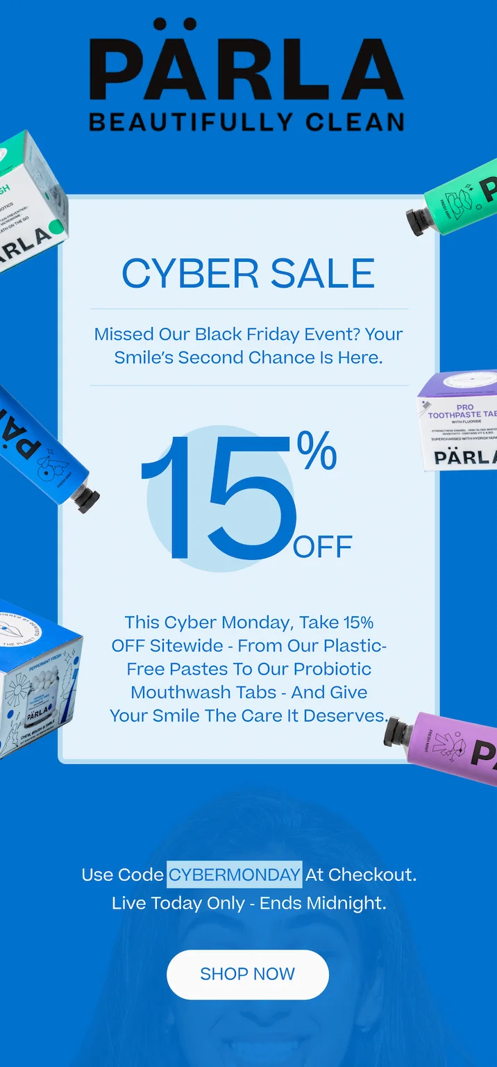 Cyber Monday 15% Off