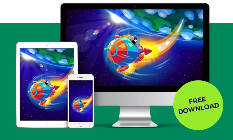 Free Download - Space Duck Wallpaper