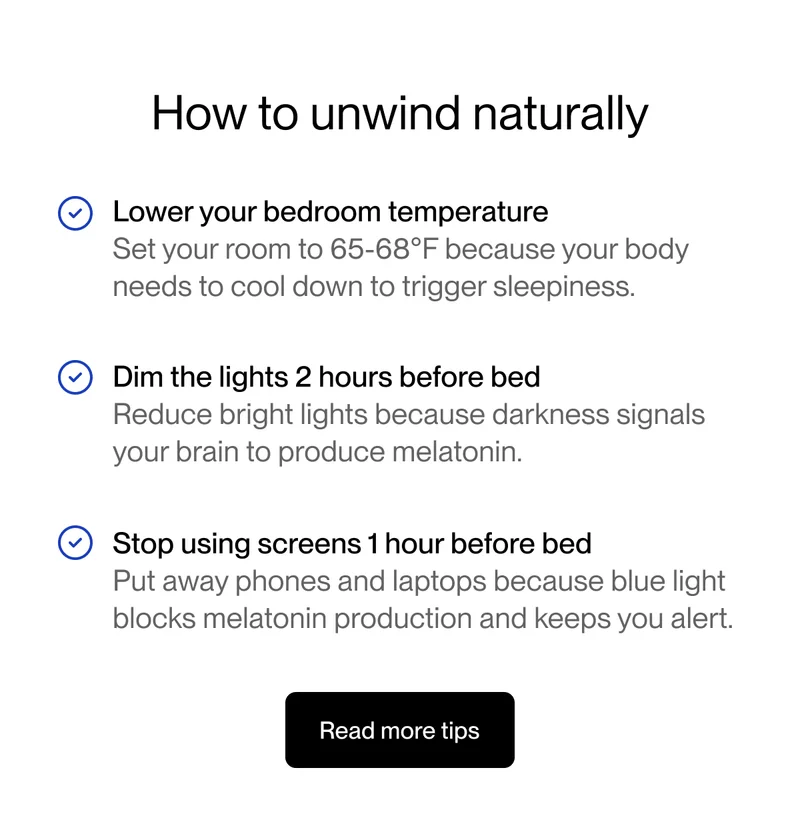 How to unwind naturally
