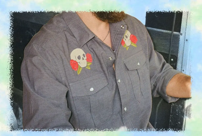 GIF of Skulls n' Begonias Products on Models
