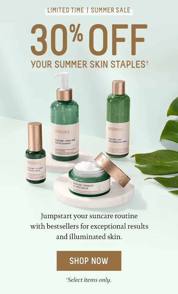 30% Off Summer Skin Essentials
