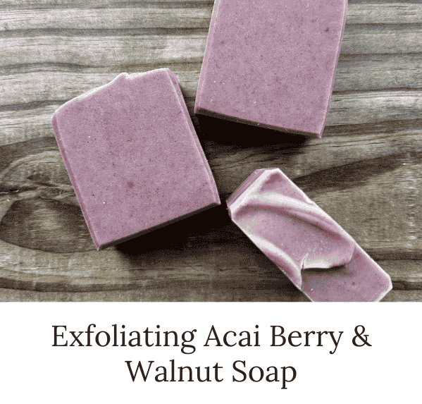 Exfoliating Acai Berry & Walnut Soap