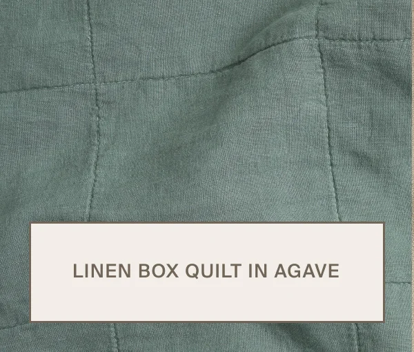 Linen Box Quilt in Agave