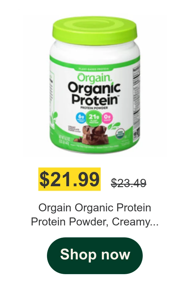 Orgain Organic Protein Protein Powder, Creamy...