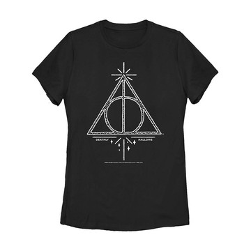 Fifth Sun Women's Harry Potter Deathly Hallows Line Symbol Tee