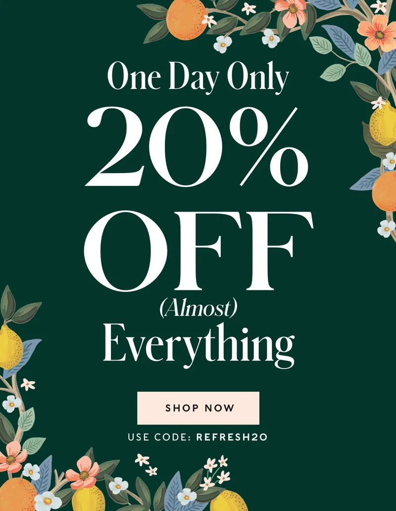 20% Off Almost Everything