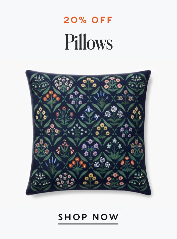 20% Off Pillows