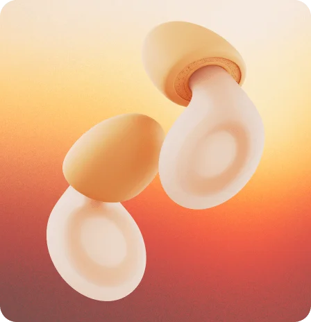 A pair of peach Loop Dream