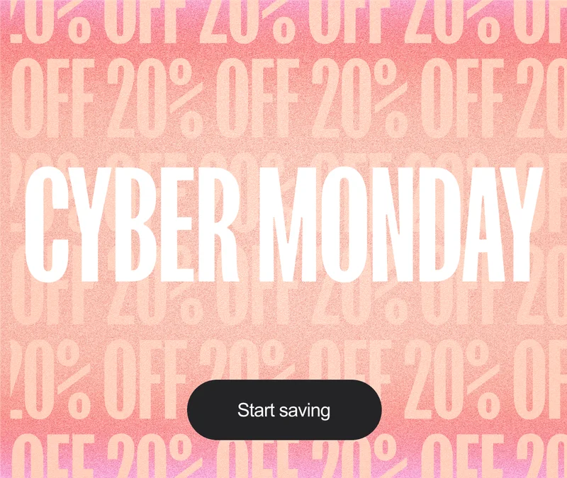 Black Friday 20% off sitewide - Start saving