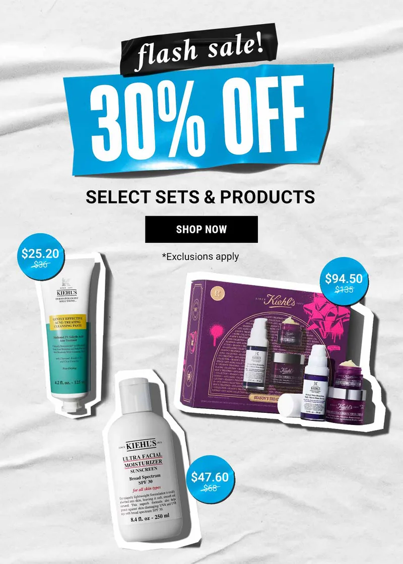 flash sale! 30% OFF SELECT SETS & PRODUCTS