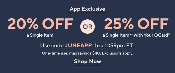 20% or 25% Off