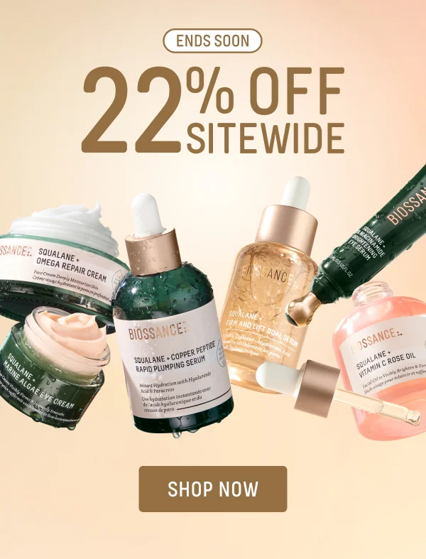 Ends Soon! 22% Off Sitewide