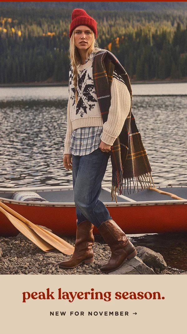 peak layering season. new for november
