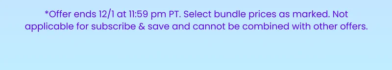 Offer ends 12/1 at 11:59 pm PT