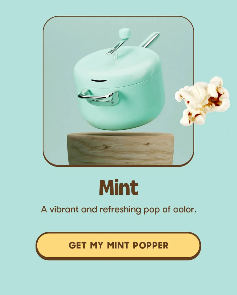 Mint  A vibrant and refreshing pop of color.