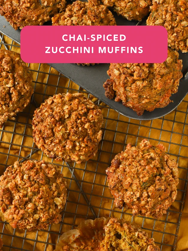 Chai-Spiced Zucchini Muffins