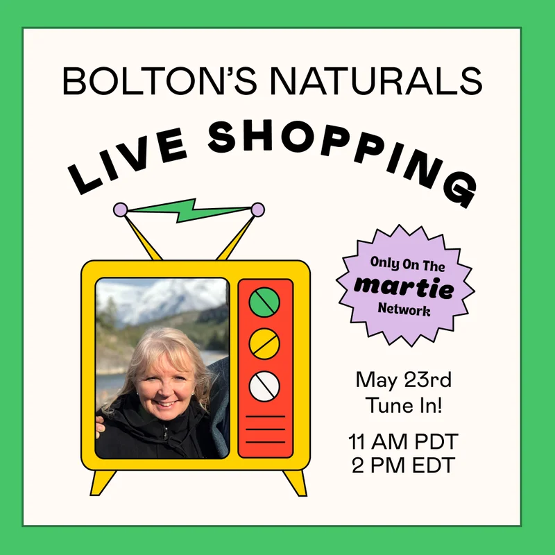 LIVE SHOPPING with Bolton's Naturals