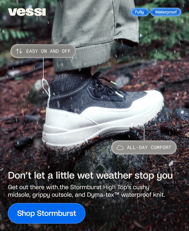 Don't let a little wet eather stop you