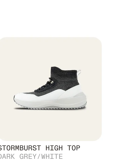 Stormburst High Top Dark Grey/White
