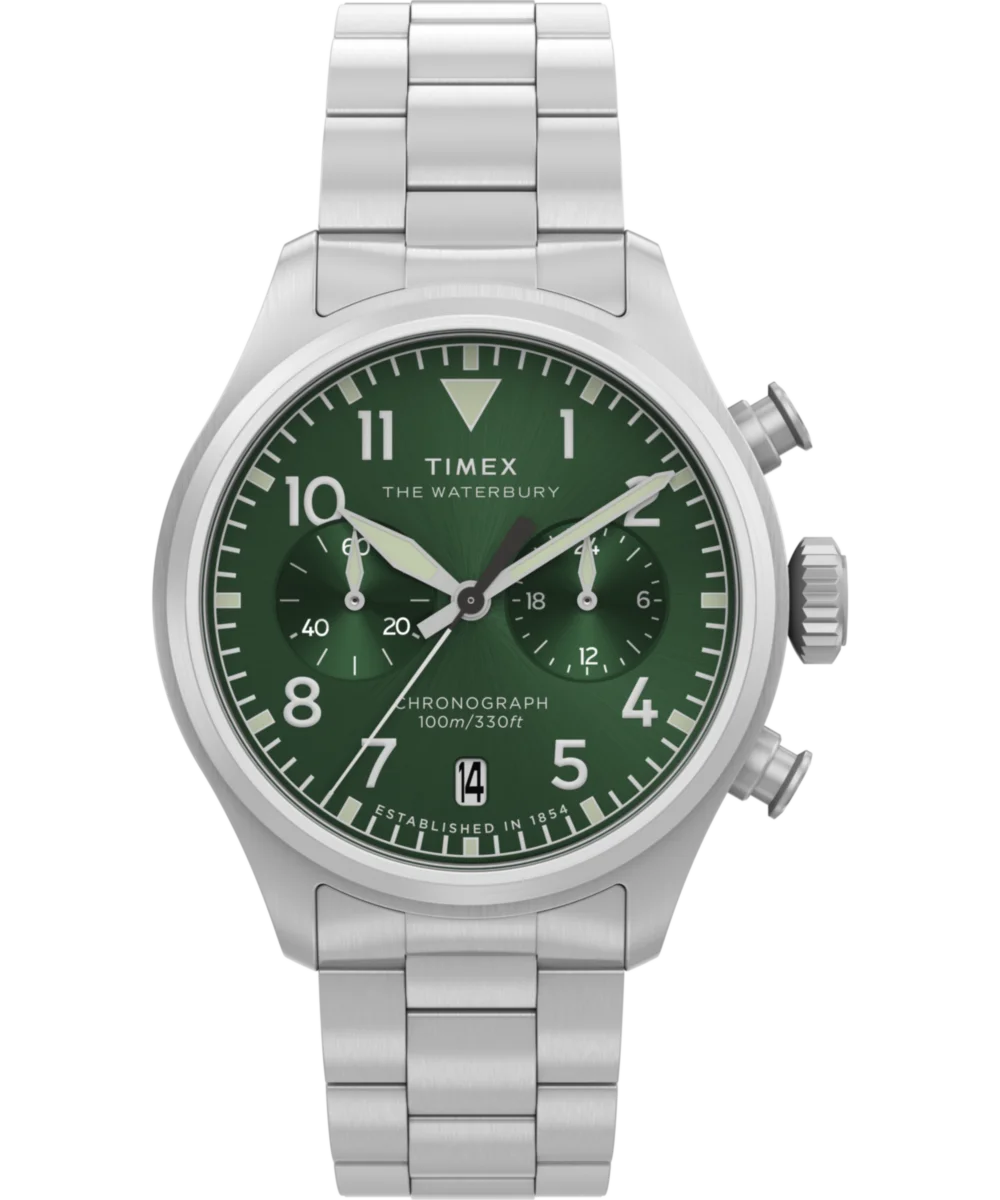Image of Waterbury Ace Chronograph 41mm Stainless Steel Bracelet Watch