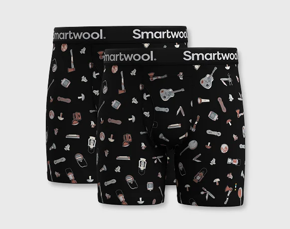 Men's Merino Print Boxer Brief 2-Pack