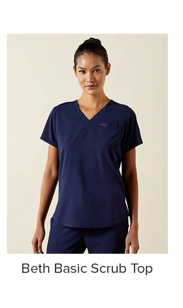Shop the Beth Basic Scrub Top