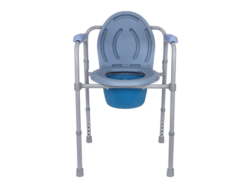 SevaCare by Monoprice 3-in-1 Steel Bedside Folding Commode Chair