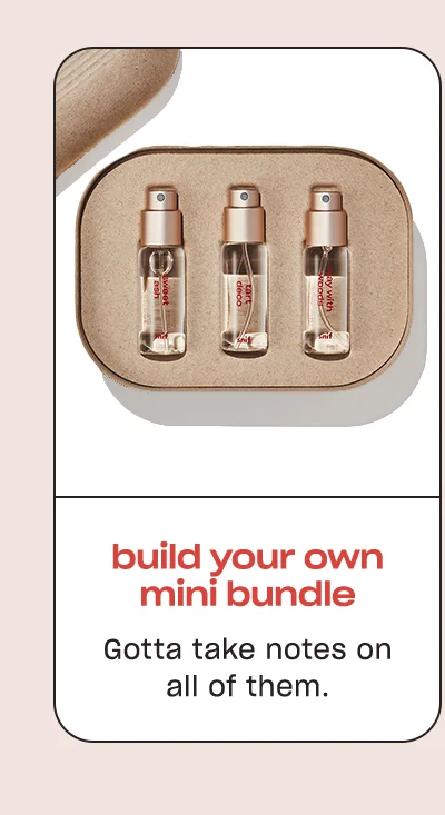 Build your own mini bundle; Gotta take notes on all of them.
