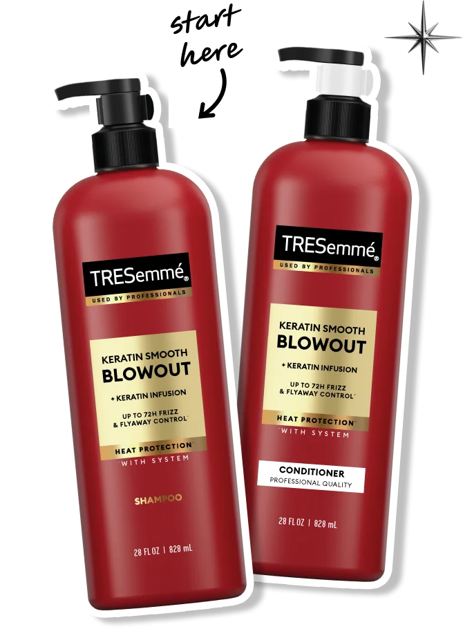 TRESemmé | Keratin Smooth Blowout Shampoo & Conditioner Set
