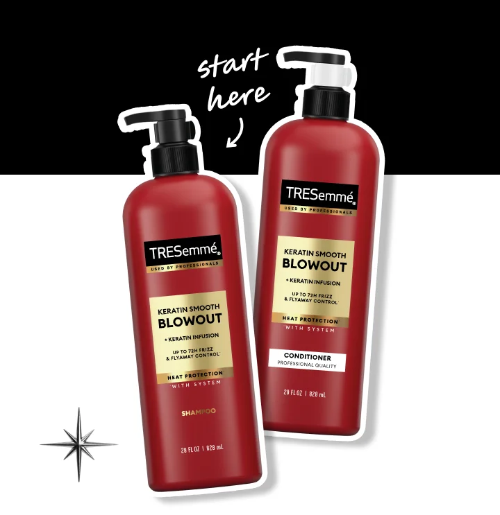 TRESemmé | Keratin Smooth Blowout Shampoo & Conditioner Set