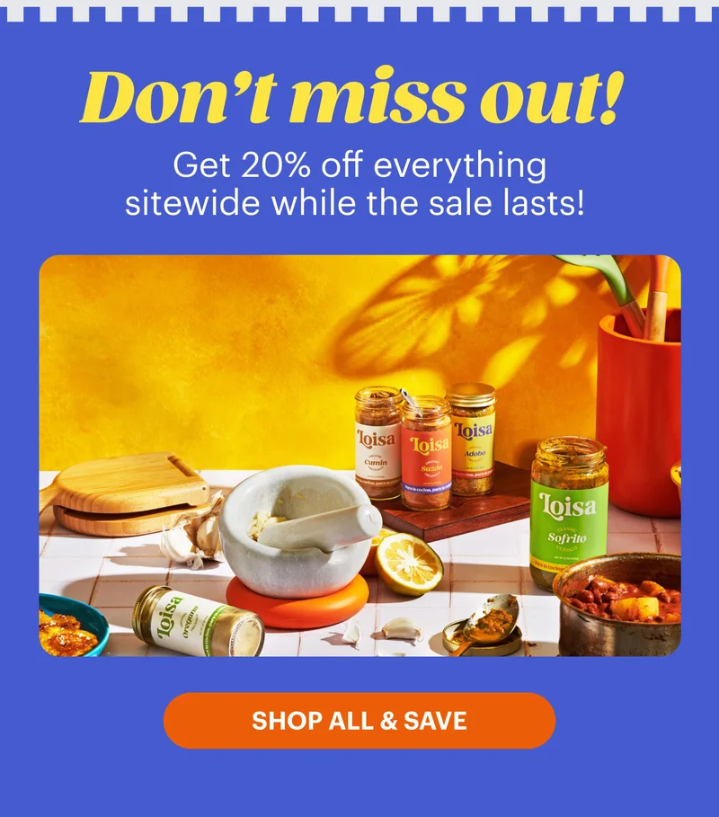 Don’t miss out!  Get 20% off everything sitewide while the sale lasts! SHOP ALL & SAVE