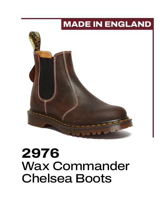 2976 Made in England Wax Commander Chelsea Boots