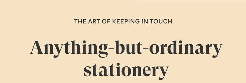 Anthing-But-Ordinary Stationery