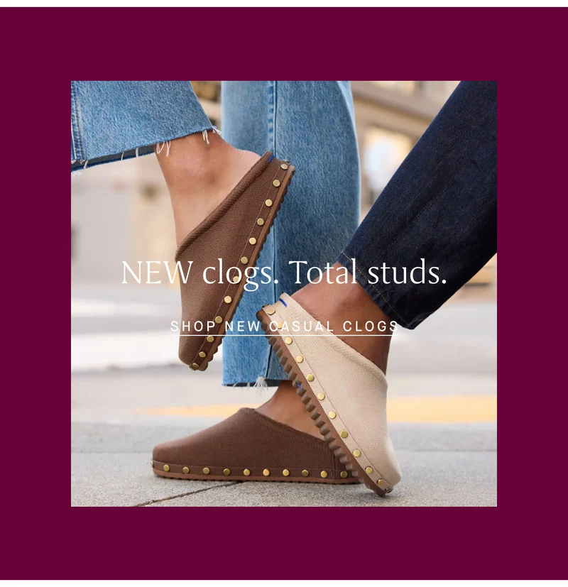 NEW clogs. Total studs. SHOP NEW CASUAL CLOGS