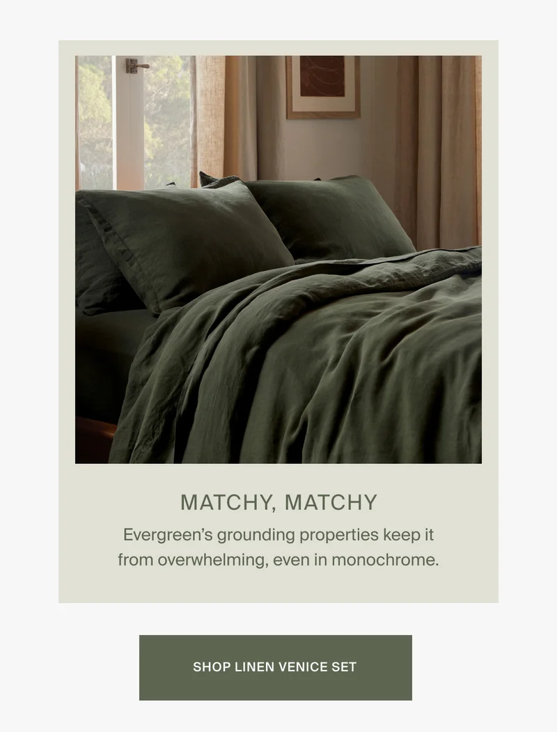 Shop Evergreen Linen Venice Set