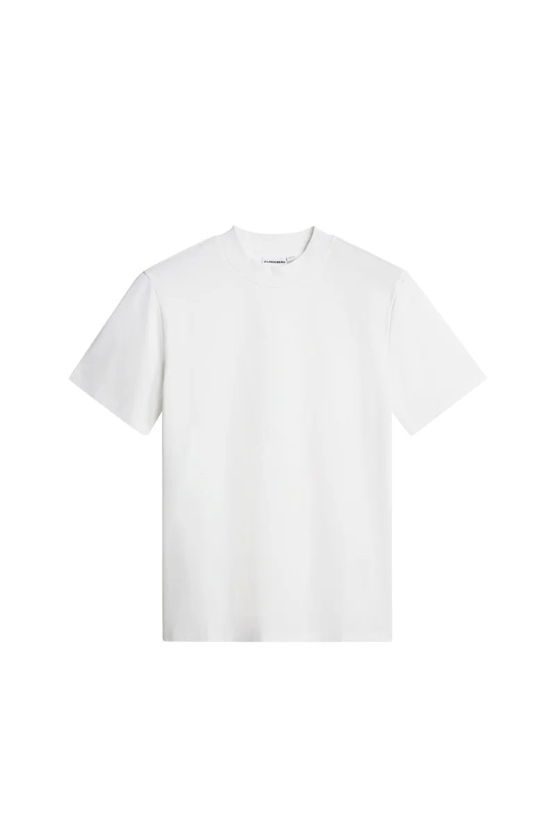 Image of Ace Mock Neck T-Shirt / White