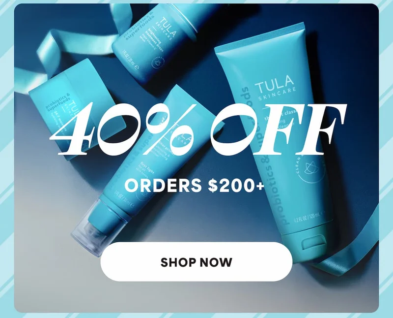 40% off orders $200+ -- SHOP NOW