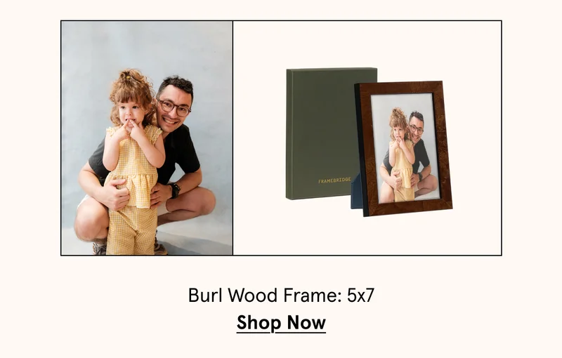 Burl Wood Frame: 5x7