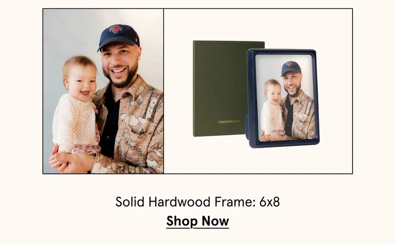 Solid Hardwood Frame: 6x8