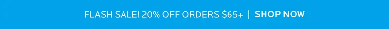 Flash Sale! 20% Off Orders $65+