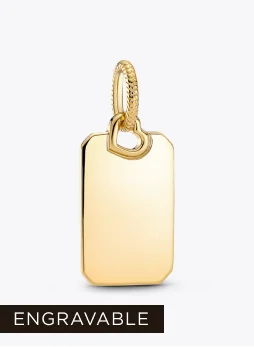 Engravable Rectangle Tag Pendant